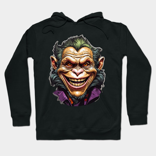 Evil Grin Monkey Hoodie by Providentfoot